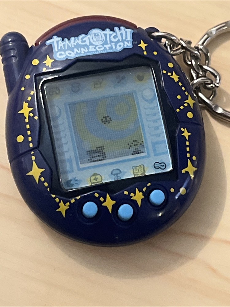 2004 Tamagotchi Connection V3 - Blue Stars Cosmic Tested Working Pristine