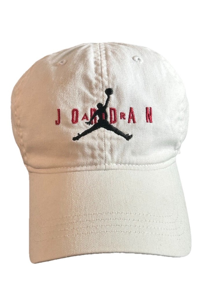 Nike Air Jordan Hat Cap Strap Back Youth  White Adjustable