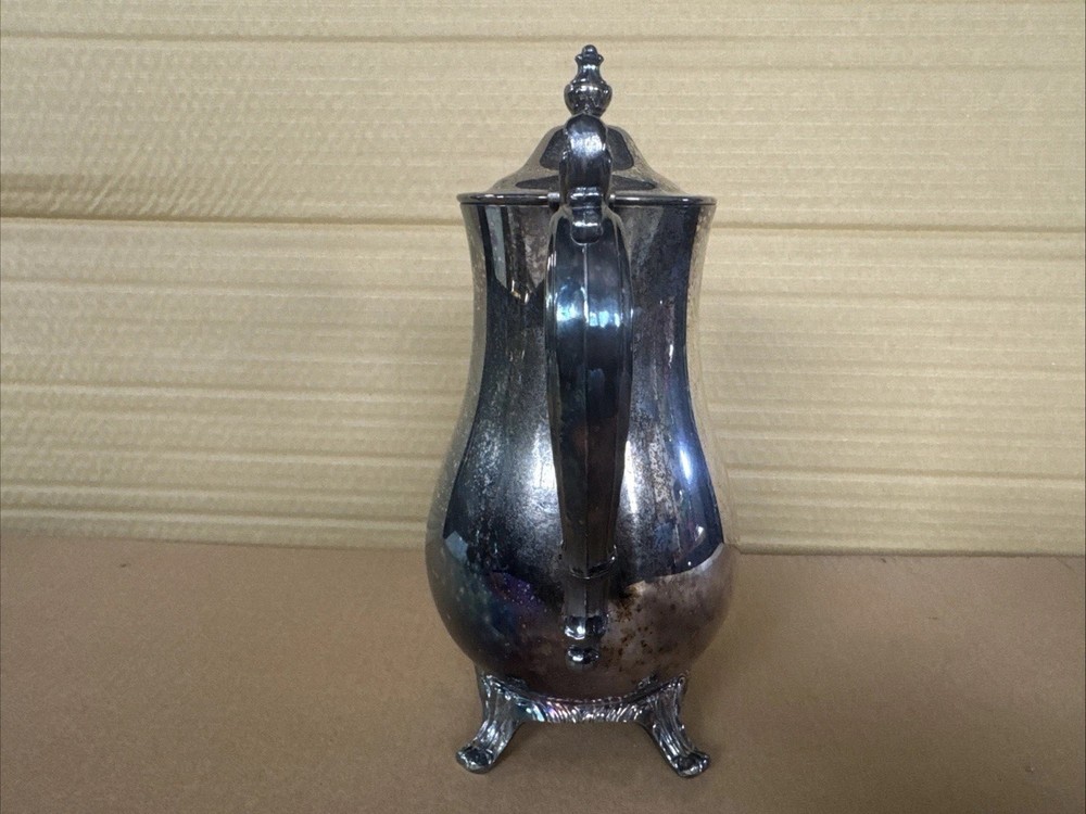 Wm. Rogers Silverplate Coffee Pot Ornate Antique