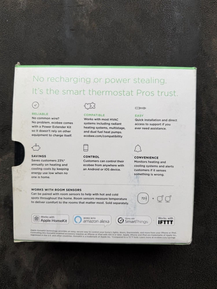 ecobee ecobee3 lite Smart Thermostat Programmable Wi-Fi App & Touch Control