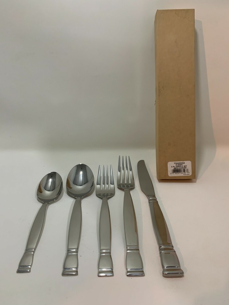 Oneida T324005A 5-Piece Flatware Set, Service for 1,Silver,5 Piece