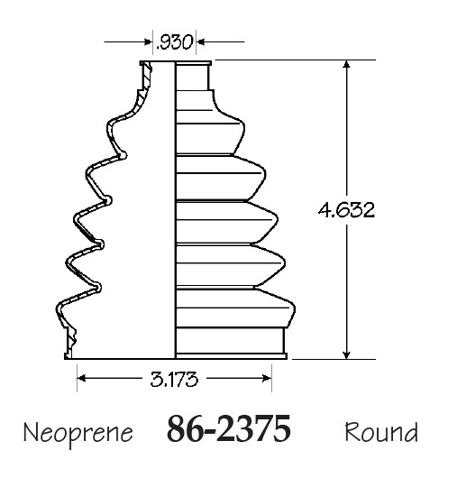 Inner & Outer CV Axle Boot for Buick Encore Front 2013-2018