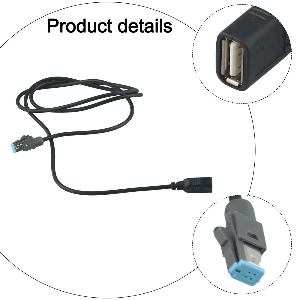 Direct Installation CD Audio Radio Player Cable 4Pin USB Cable ABS Material