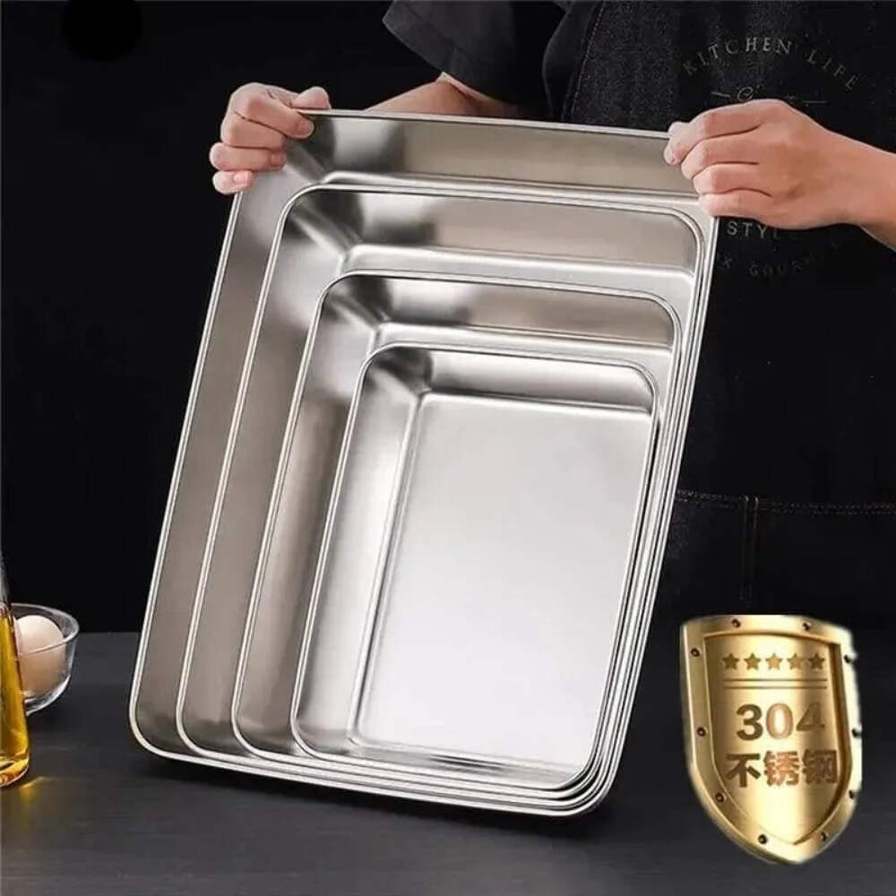 Stainless Steel Baking Pan - Durable Nonstick Design