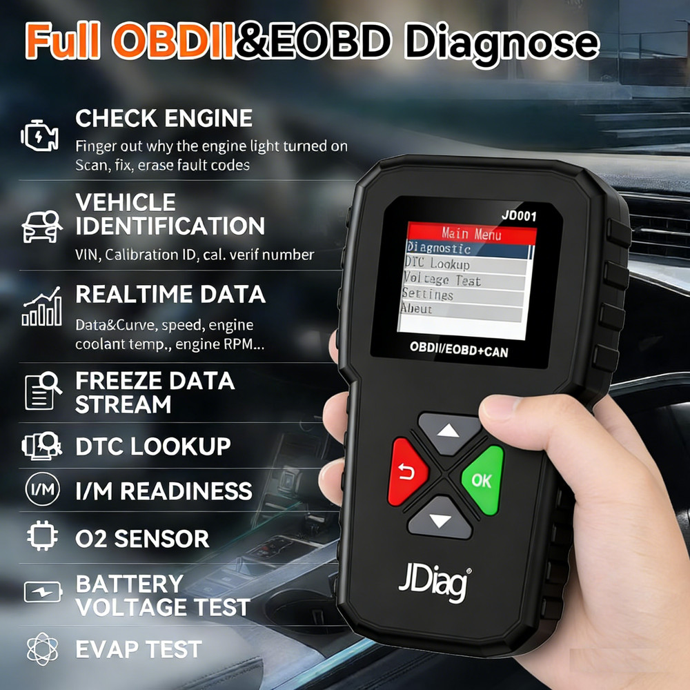 OBD2 Scanner Code Reader Diagnostic Tool For Dodge Challenger