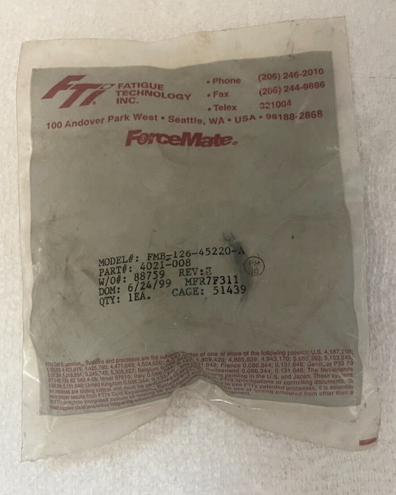 ForceMate 4021-008 Bushing FMB-126-45220-A