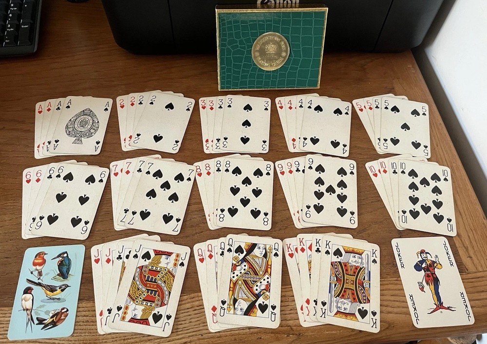 WADDINGTONS BIRDS BACKED PLAYING CARDS SET - 2 PACK SET