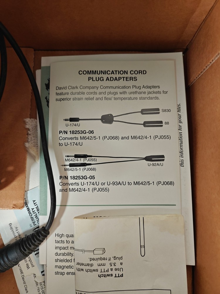 David Clark H10-21 Aviation Headset