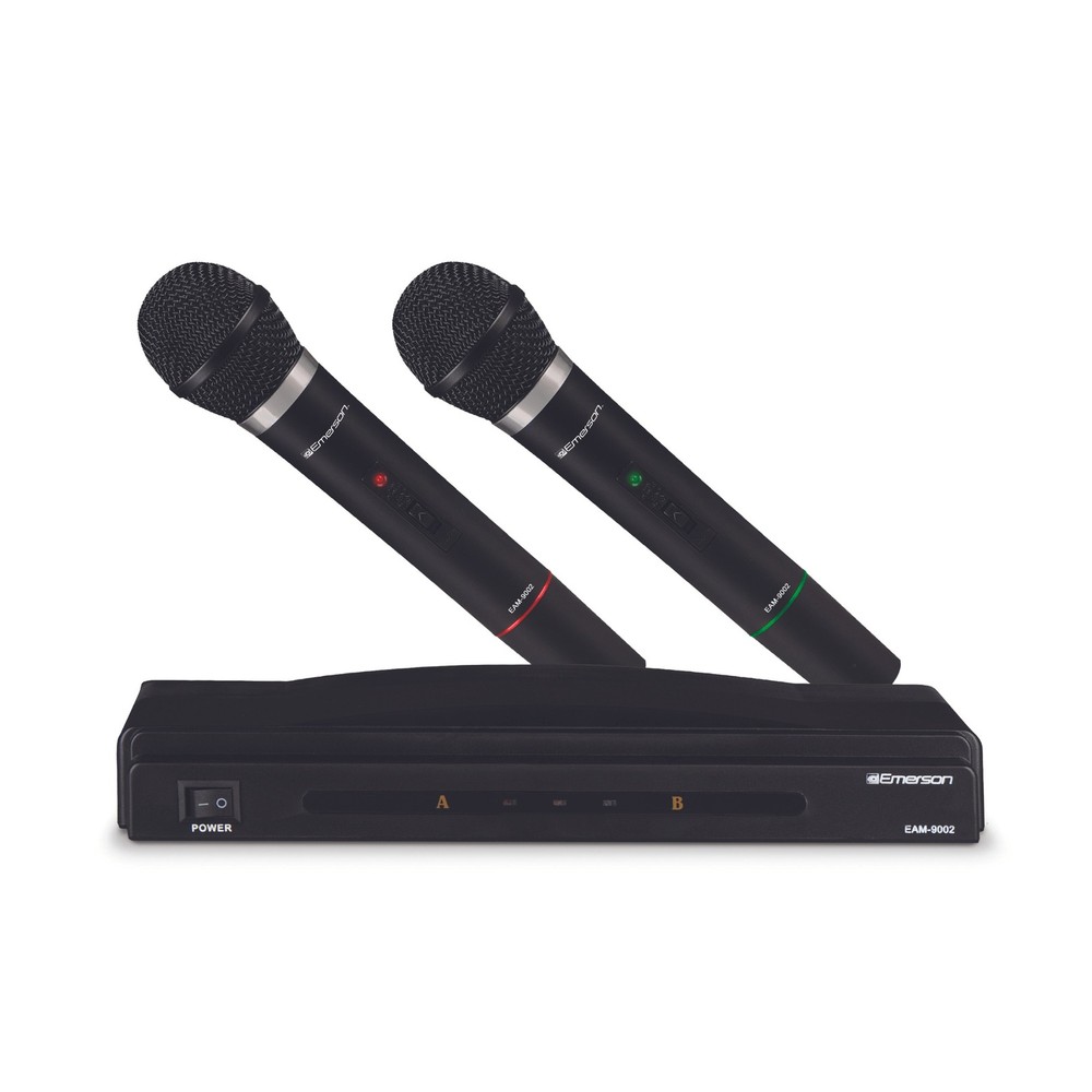 Professional Dual Microphone Kit with Wireless Transmitter