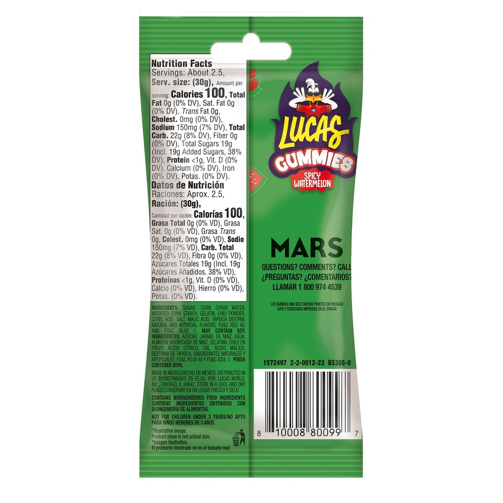 Spicy Gummies Watermelon Flavored 12 pack, 29.6OZ
