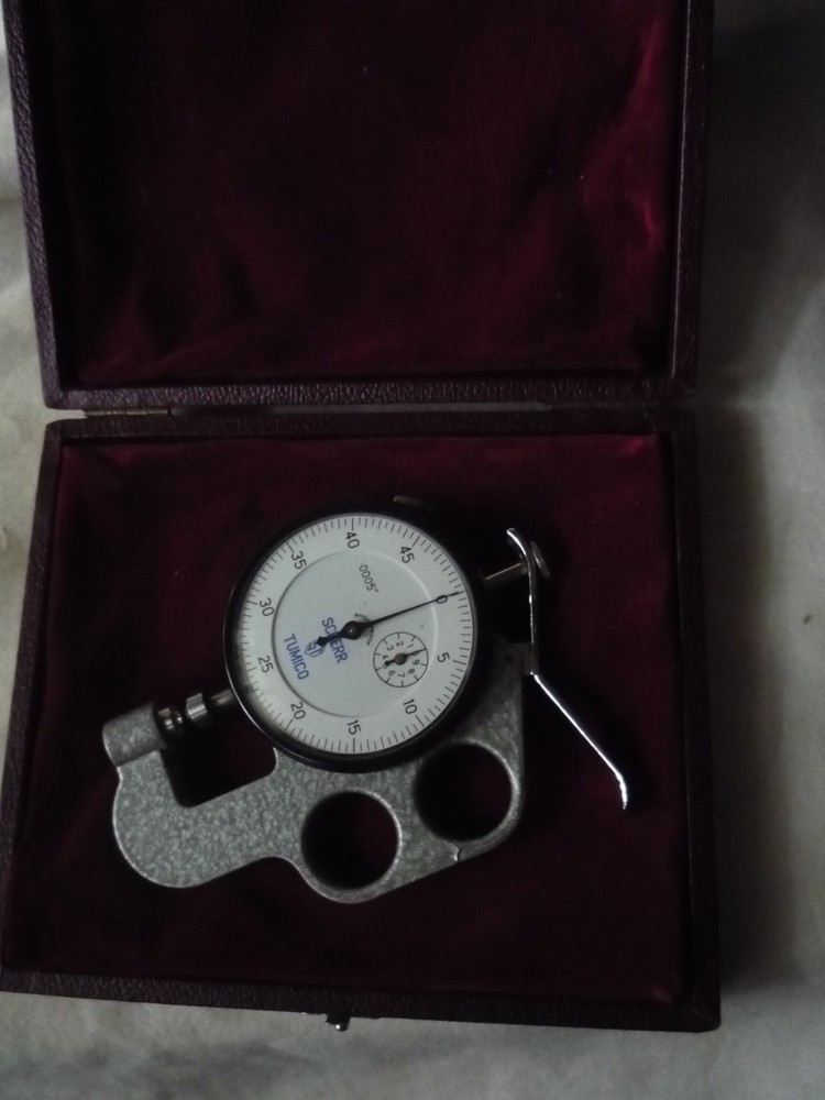 Scherr Tumico dial thickness gage .0005'