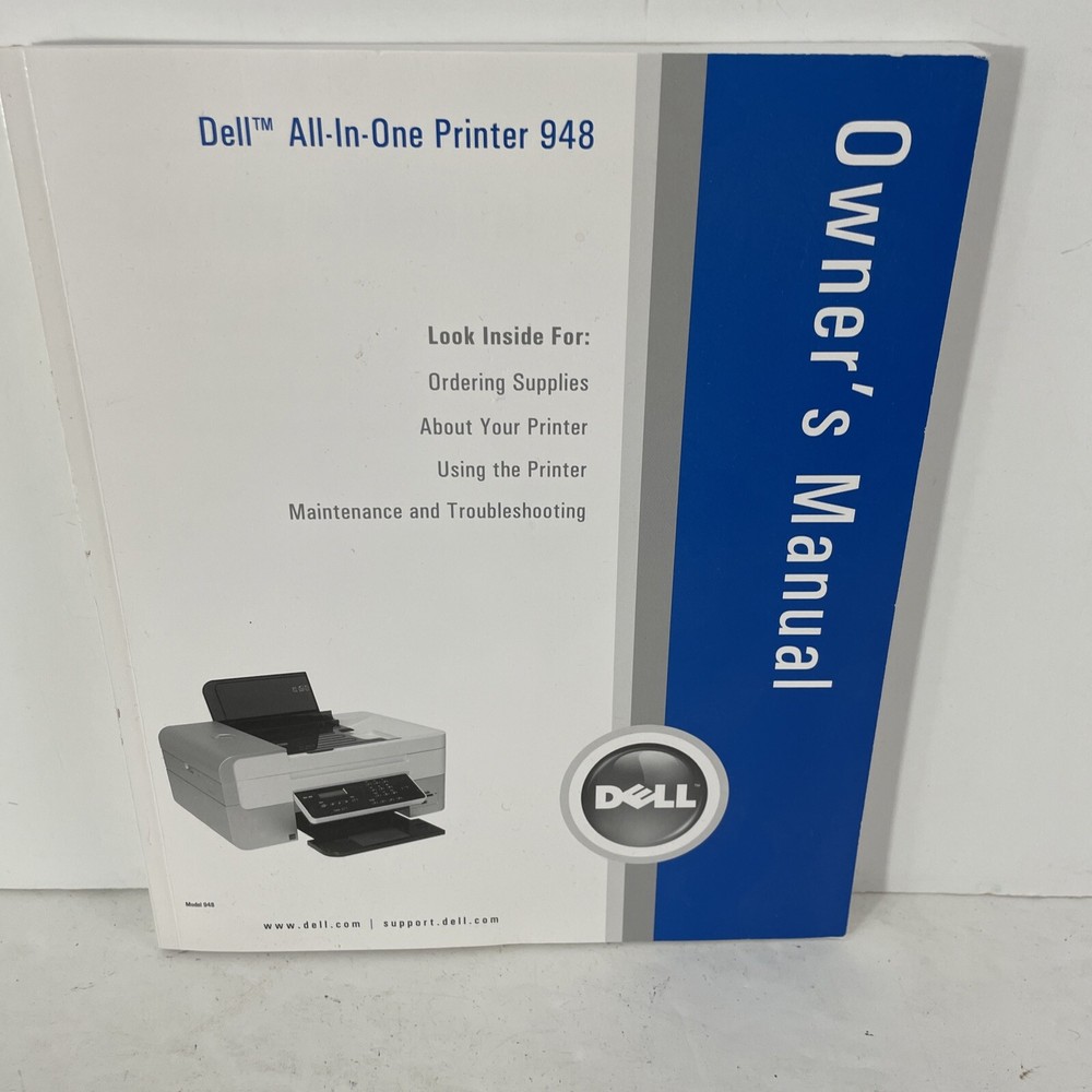 Dell All-In-One Printer 948 Owners Manuel. 2007