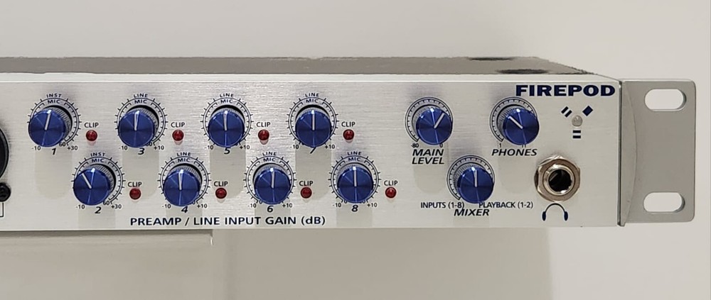 PreSonus Firepod FireWire Audio Interface FP10 Studio Recording 24 Bit 96k