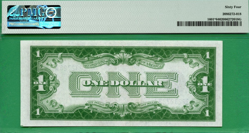 **** STAR **** 1928A $1 SC **** PMG CU 64 **** NICER ALMOST BINARY SERIAL ****