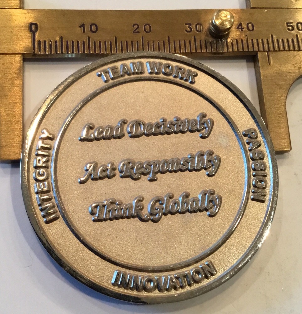 Prevailance Innovation Process Science Technology 5 Year Service #’ed Coin Medal