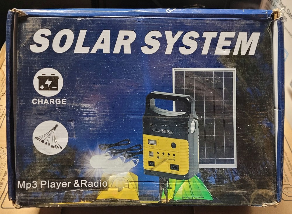 Solar System Solar Powered MP3 Player - Radio - Charger