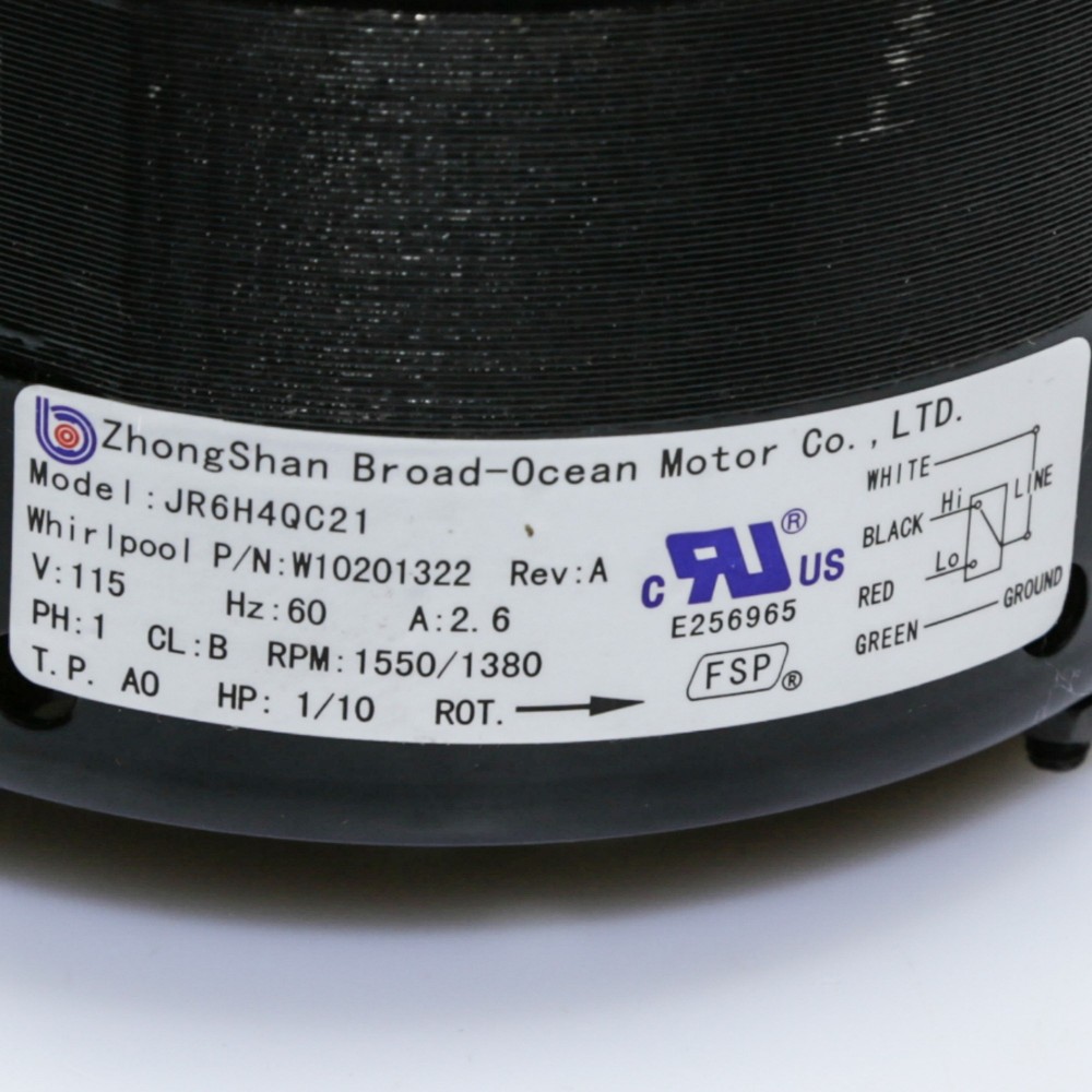 WPW10201322 WHIRLPOOL MOTOR-BLWR