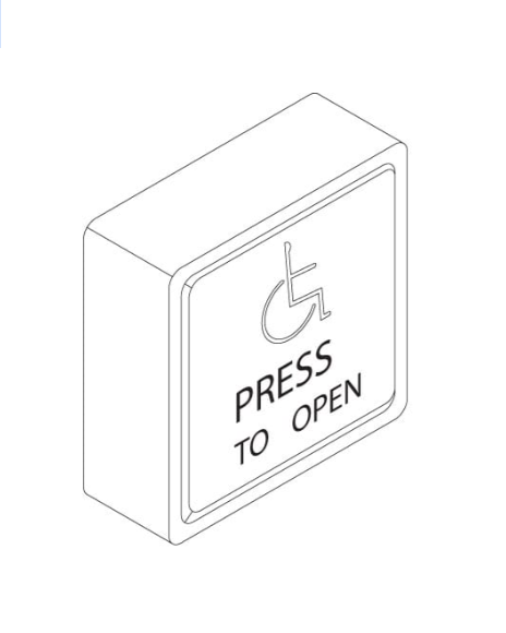 Dormakaba WS/RFT-1 433 SQ4 Wireless Wall Switch