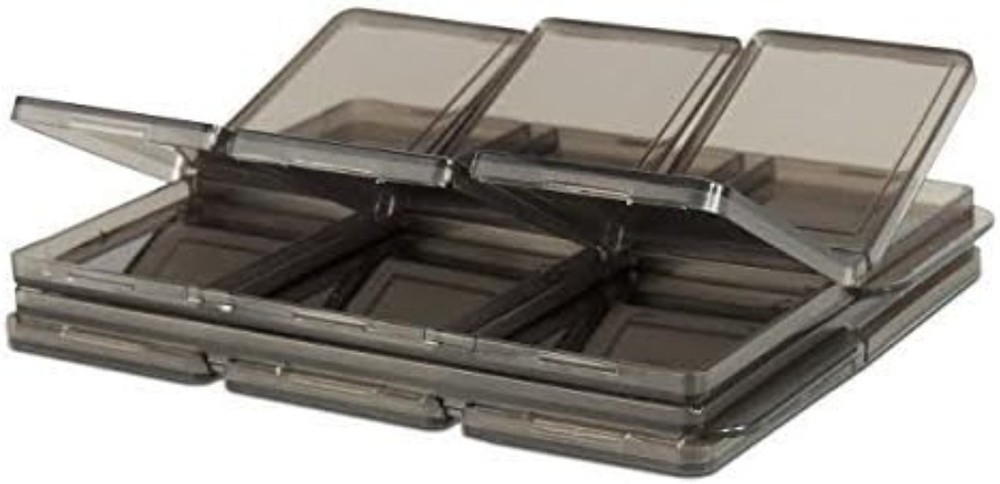 Compact 3 Pack SD Memory Card Cases - Hard Plastic, Lightweight & Functional