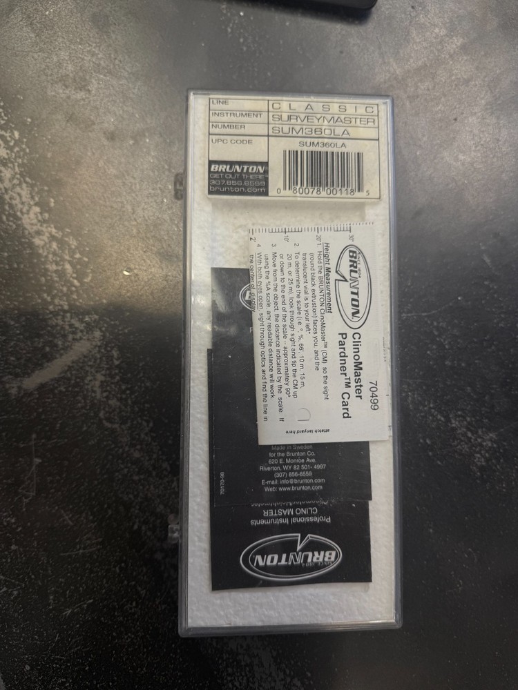 brunton clino master compass