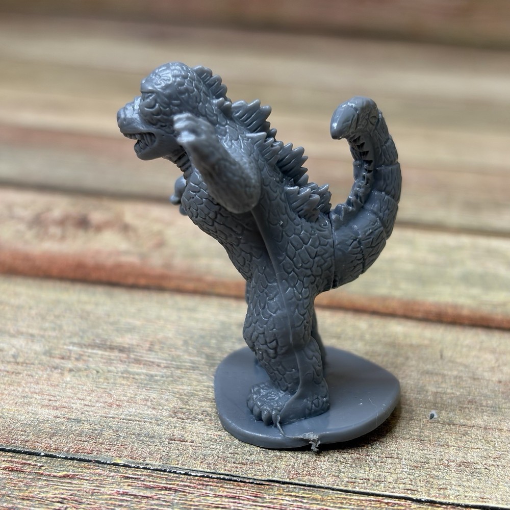 Mini Godzilla & Mini Mothra Plastic 2” Figures D&D Gojira Dark Gray