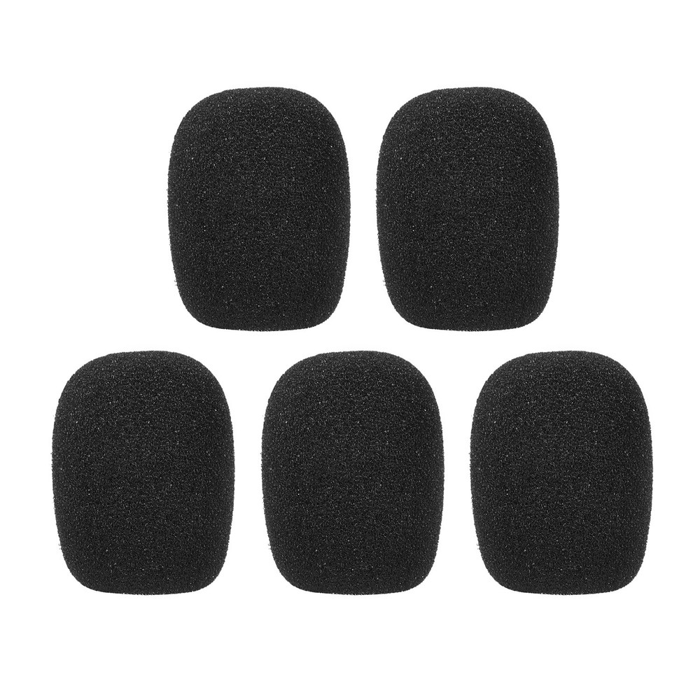 Mini Microphone Windscreens Mic Foam Covers For Lapel Headset Microphone Black