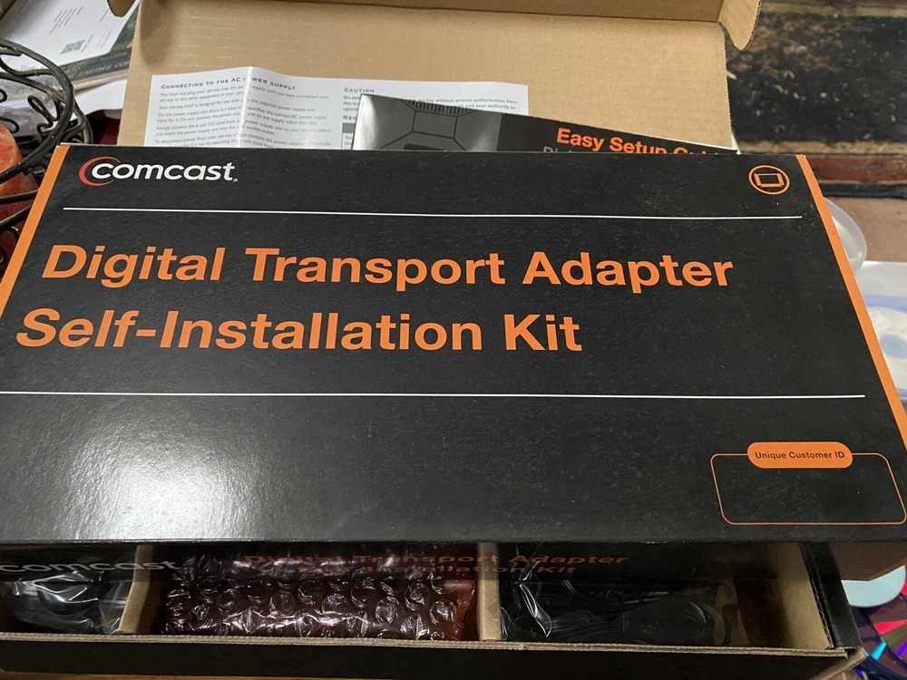 COMCAST DIGITAL TRANSPORT ADAPTER SELF-INSTALLATION KIT with REMOTE MISB