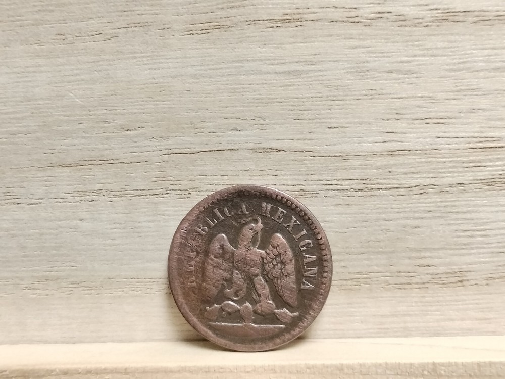 1888 Mo 1 Centavo Mexico Copper Coin