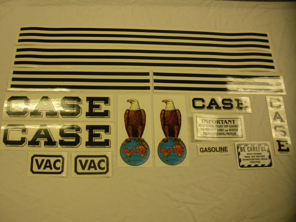 Decal Set Case Model VAC  Tractor -  NEW FREE SHIPPING