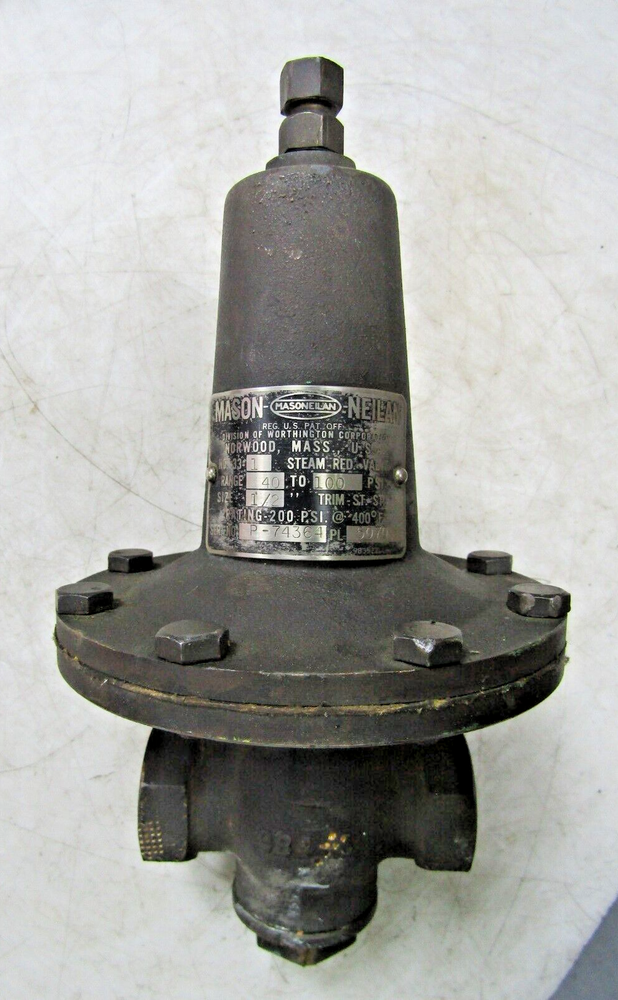 💥MASON-NEILAN 1/2" PRESSURE REDUCING VALVE 40-100 PSI NO 33-1