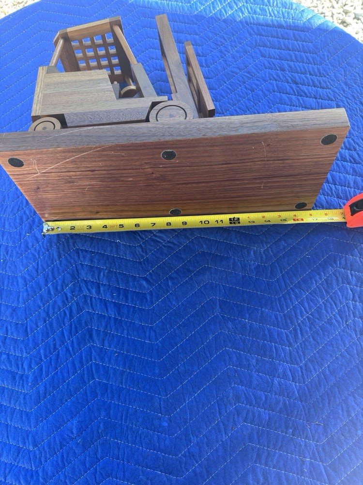 WODDEN FORK LIFT FORKS SLIDE BACK AND FORTH CLARK FORKLIFT 37 YEAR AWARD