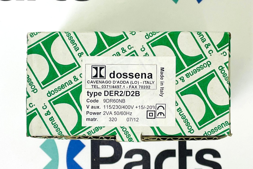 DOSSENA & C. DER2/D2B Time Relay 9DR60NB