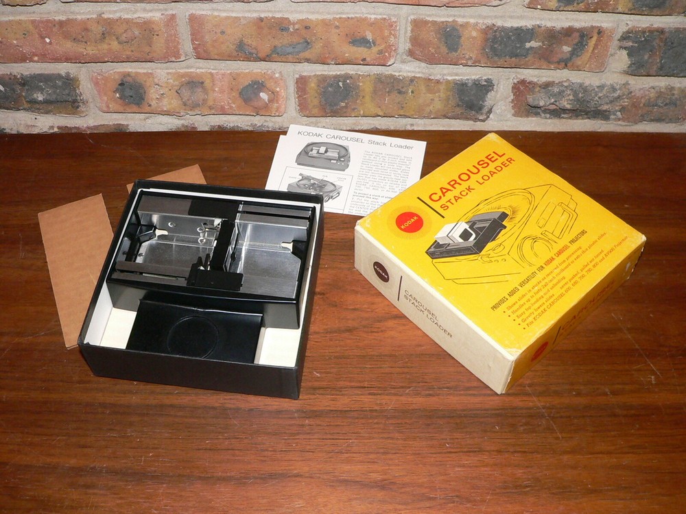 Vintage Kodak Carousel Stack Loader in Original Box, View Slides Without Trays
