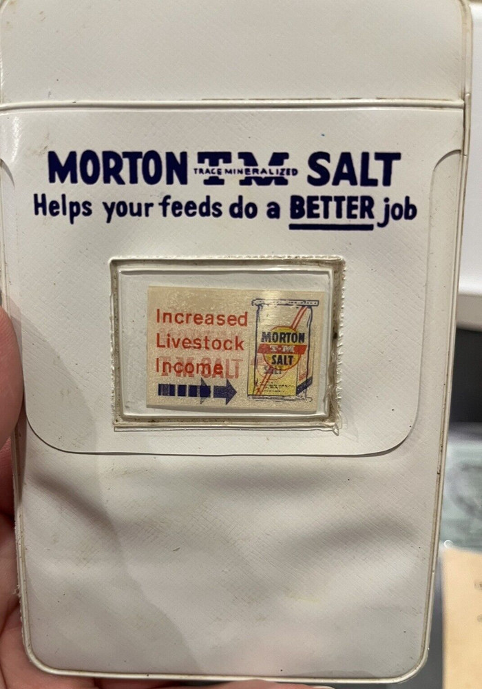 Morton's Salt Trace Mineralized Pocket Protector - Lenticular/Agamograph -Unique