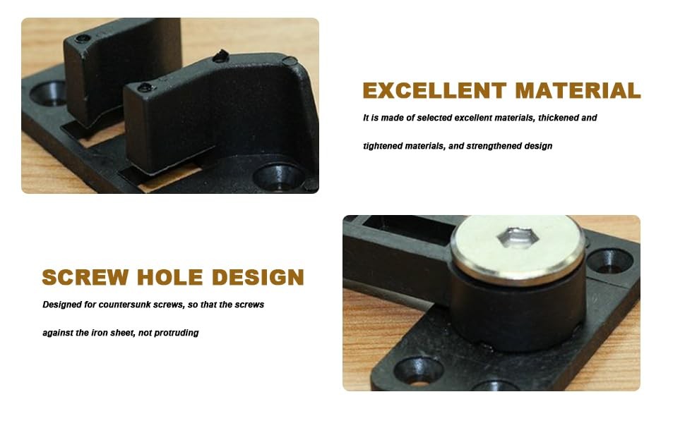 BQLZR 14x6cm Plastic Sectional Sofa Invisible Interlocking Sofa Connector Bra...