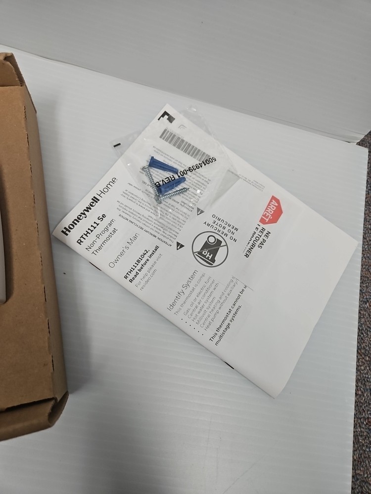 Honeywell Home RTH111B Non-Programmable Thermostat.