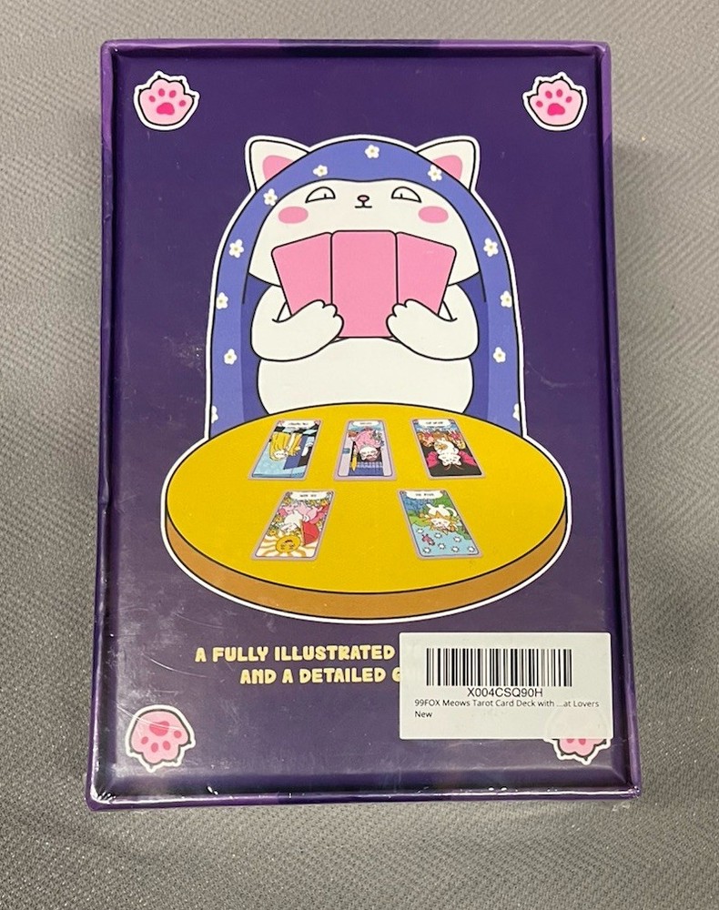 Meow’s Tarot Card Deck with Guidebook 78 Cards for Beginners