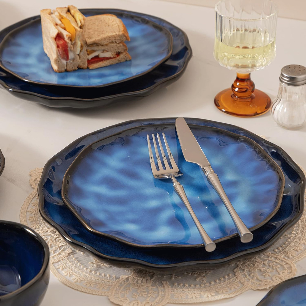 Dinnerware Sets Plates and Bowls Sets Modern Plates,Ceramic Dinnerware Sets,12 P