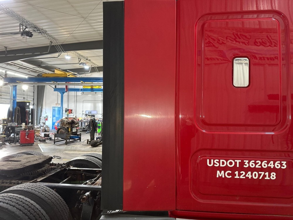 2012-2026 Freightliner CASCADIA RED Right LOWER Side Fairing/Cab Extender Used