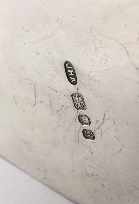 Unusual Modernist Solid Silver Box - London 1980