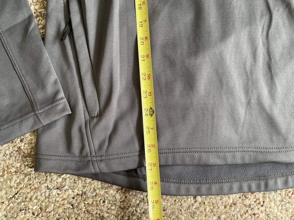 White Bear Clothing Co. Men's 1/4 Zip Gray Softshell Pullover Size XL