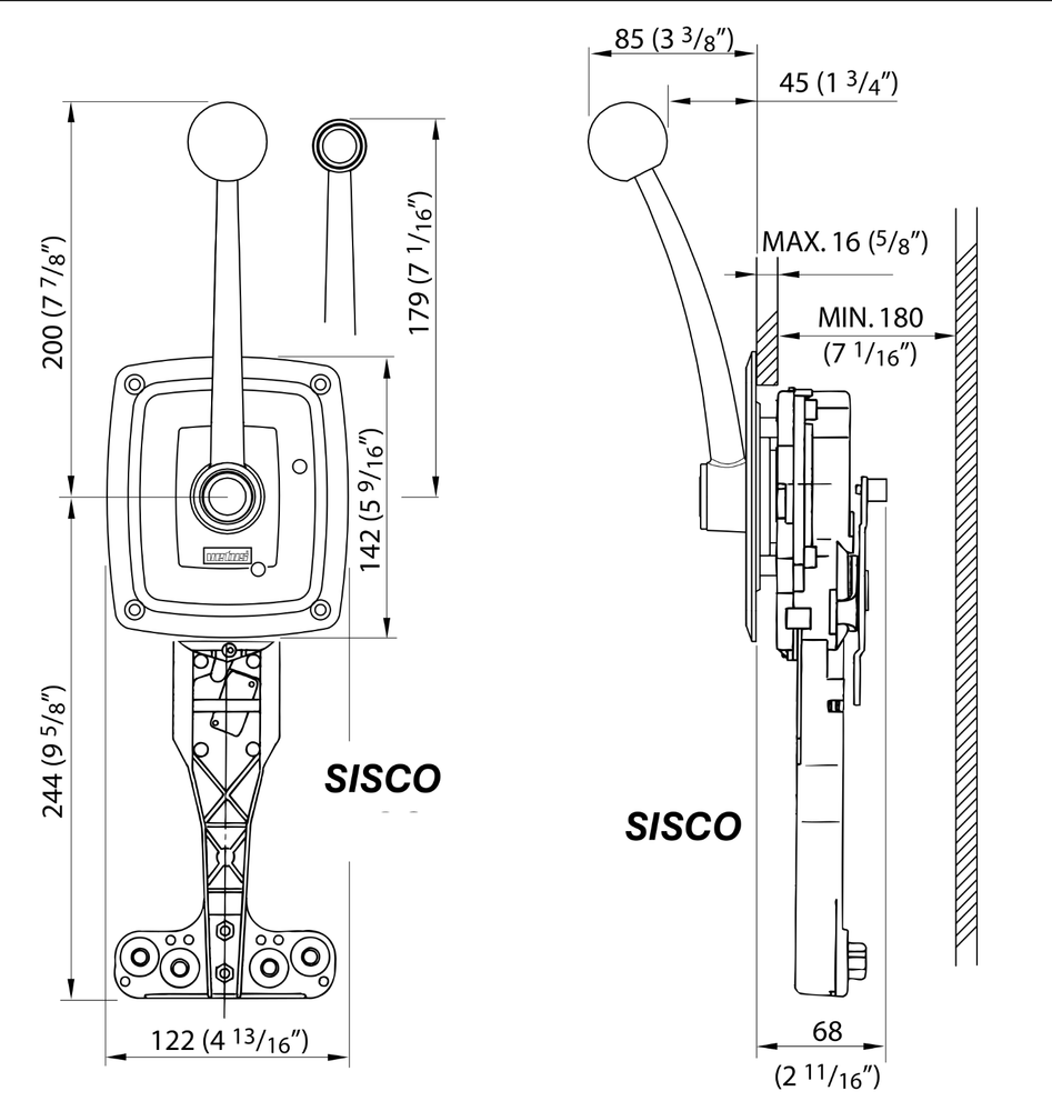 Vetus SISCO Single Lever Engine Control