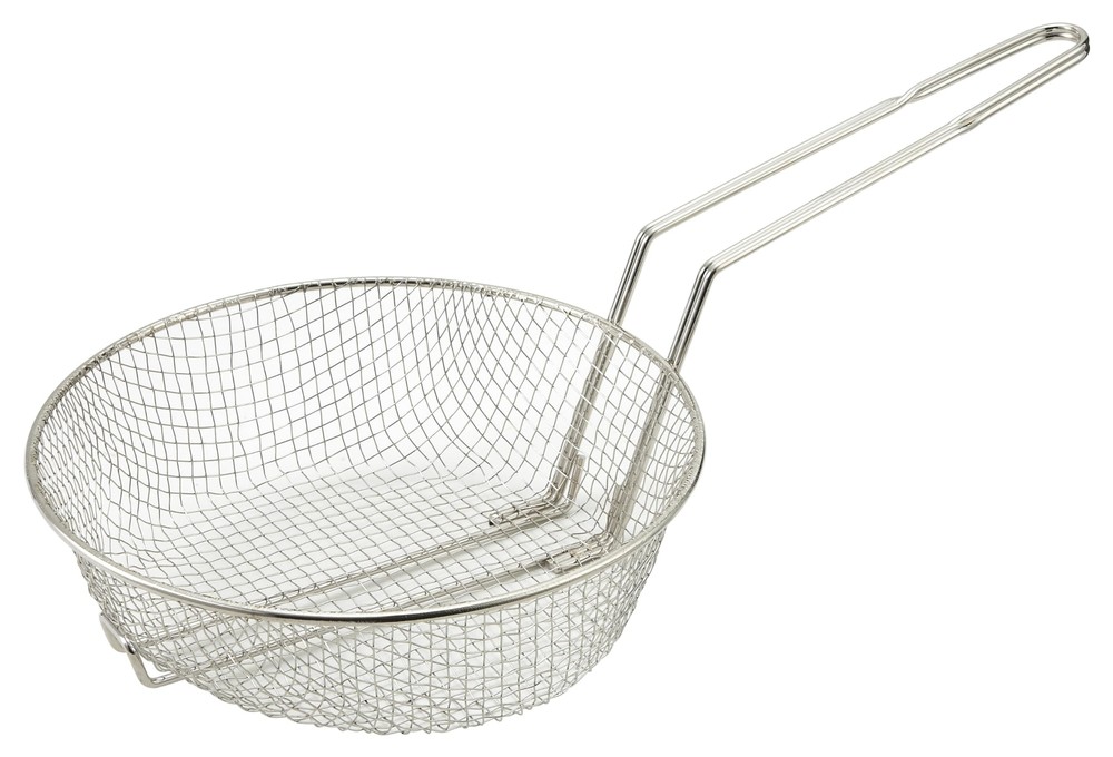 Culinary Basket 12inch Diameter Medium Mesh Medium Nickel