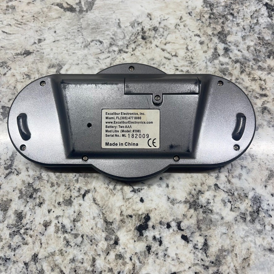 VINTAGE MAD LIBS EXCALIBUR ELECTRONIC HANDHELD GAME 2004