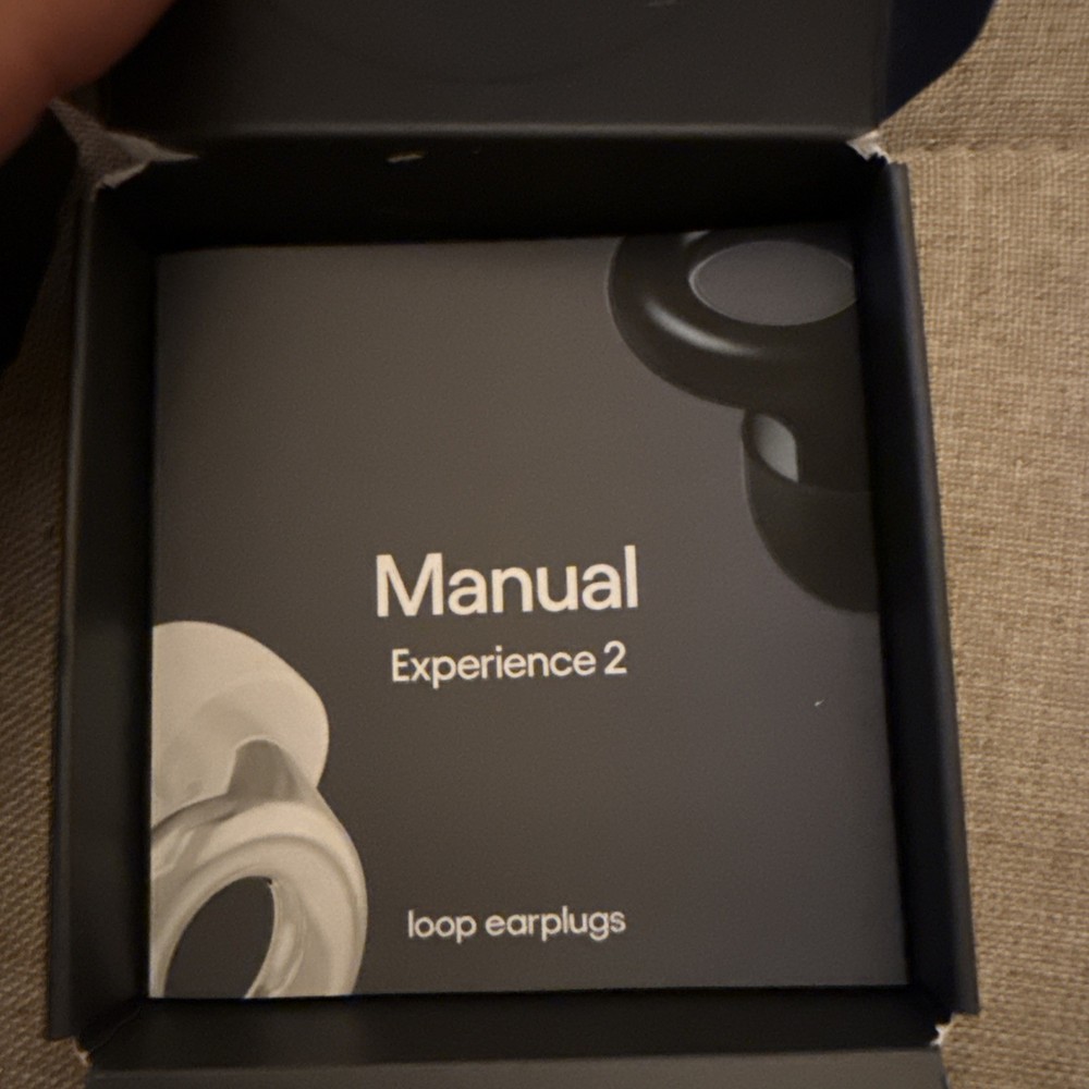 Loop Experience 2 Black Earplugs SNR 17 bB NRR 12 /Open Box-NEW