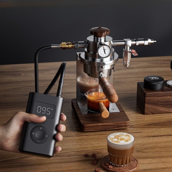 Camping Espresso Pneumatic Coffee Maker Coffee Machine Using Multi Air Source