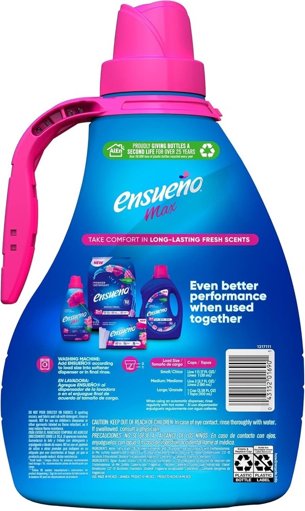 Spring Fresh Softener, Biodegradable Formula | 2 Pack