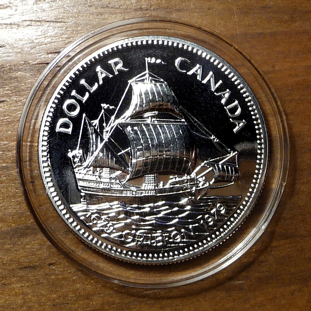 1979 CANADA GRIFFON SILVER DOLLAR UNCIRCULATED DMPL