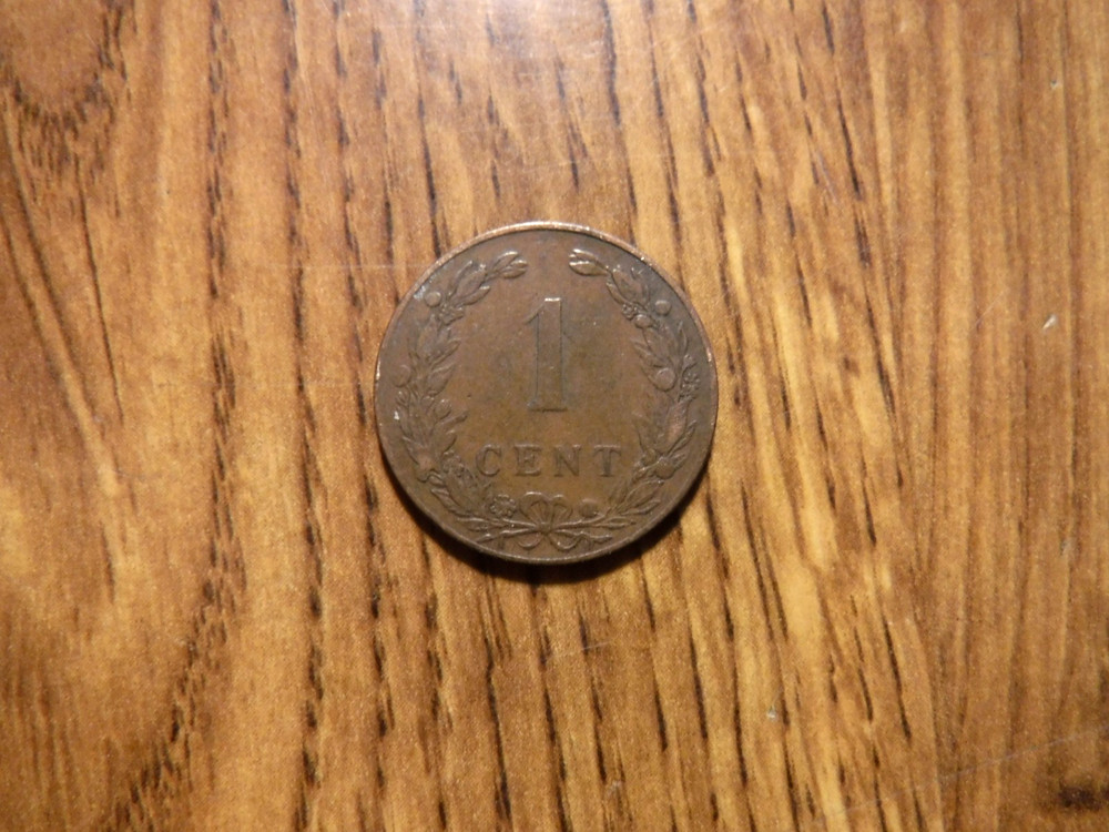 NETHERLANDS 1 CENT 1904 COIN (571)