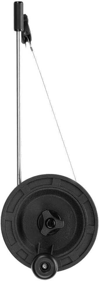 Scotty #1073DP Laketroller Manual Downrigger, Post Mount, Black, Small